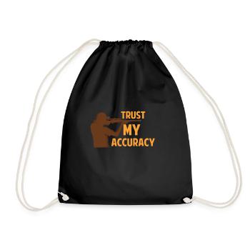 Sharp shooter - Drawstring Bag - black - Front