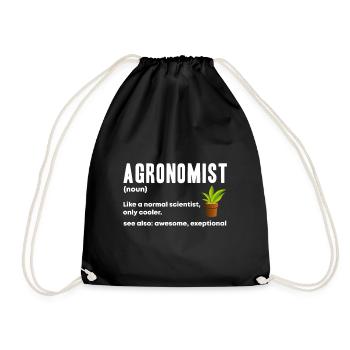 agronomist - Drawstring Bag - black - Front