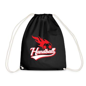 Handball - conception de handball - Sac de sport léger - noir - Devant