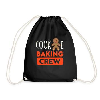 Cookie Baking Crew - Cadeau mignon pour le cookie - Sac de sport léger - noir - Devant