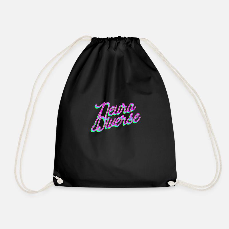 ADHS Neuro Diverse Geschenk - Turnbeutel - Schwarz