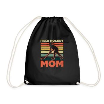 Field Hockey Field Hockey Mom - Drawstring Bag - black - Front