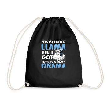 Dispatcher Dispatcher Llama - Drawstring Bag - black - Front