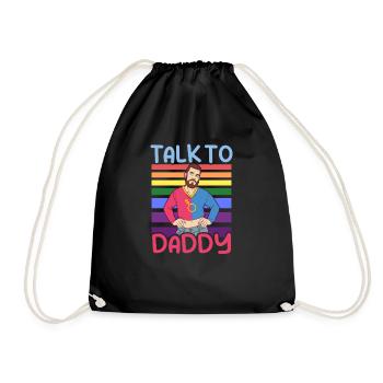 Gay Daddy Vintage Parler à Papa - Sac de sport léger - noir - Devant