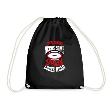 Rugby Hooker a besoin d’une bonne tête lâche - Sac de sport léger - noir - Devant