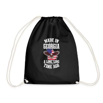 Pêche de Géorgie en Géorgie Il y a longtemps Drapeau - Sac de sport léger - noir - Devant