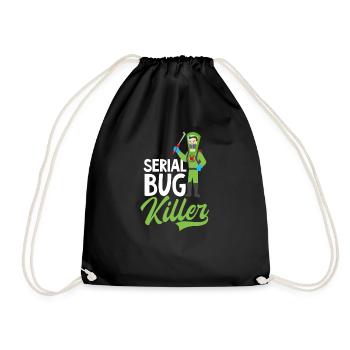 Bug Exterminator Serial Bug Killer - Drawstring Bag - black - Front