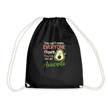 Avocado Can't Make Everybody Happy No Avocado - Drawstring Bag - black - Front