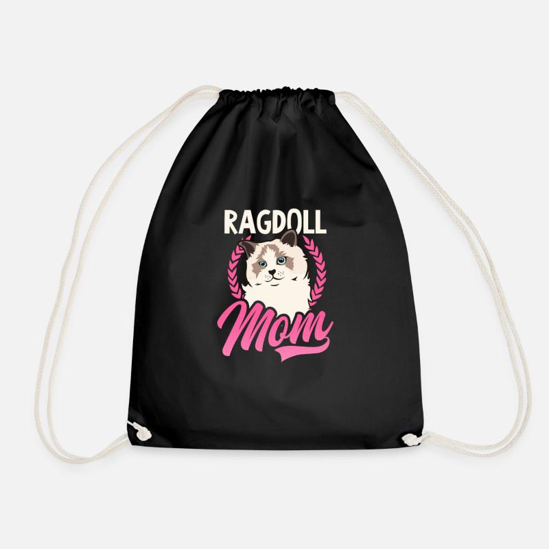 Ragdoll Katze Ragdoll Mama - Turnbeutel - Schwarz