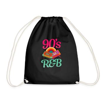 J’adore la cassette R&B vintage des années 90 - Sac de sport léger - noir - Devant