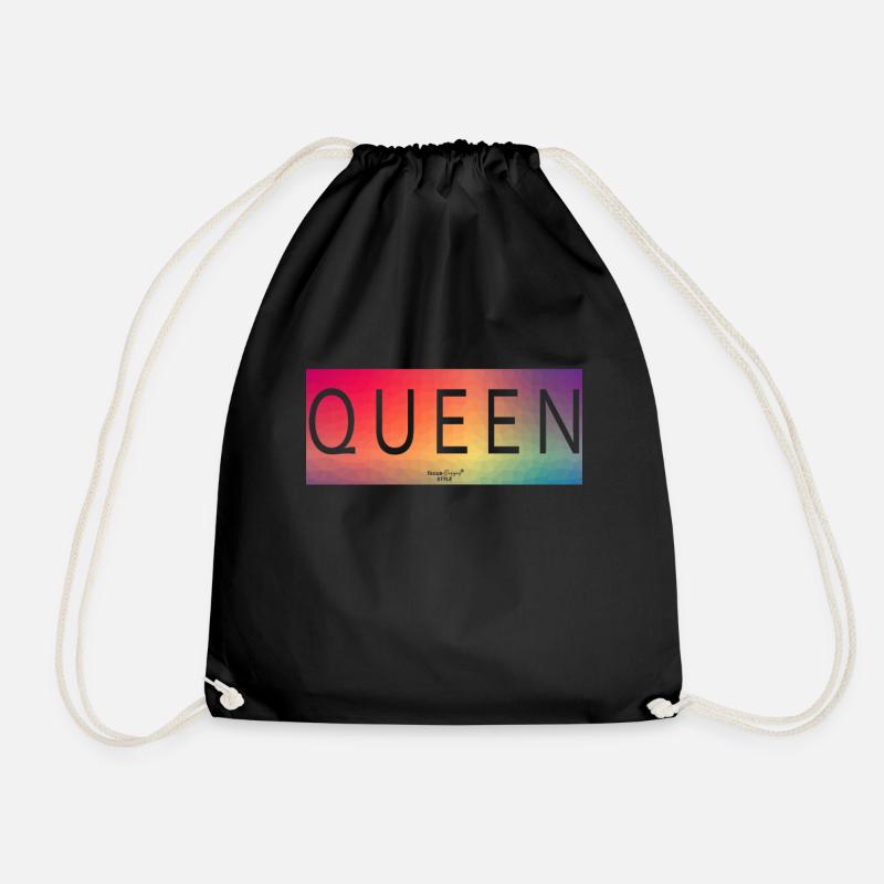 QUEEN - Style - Drawstring Bag - black