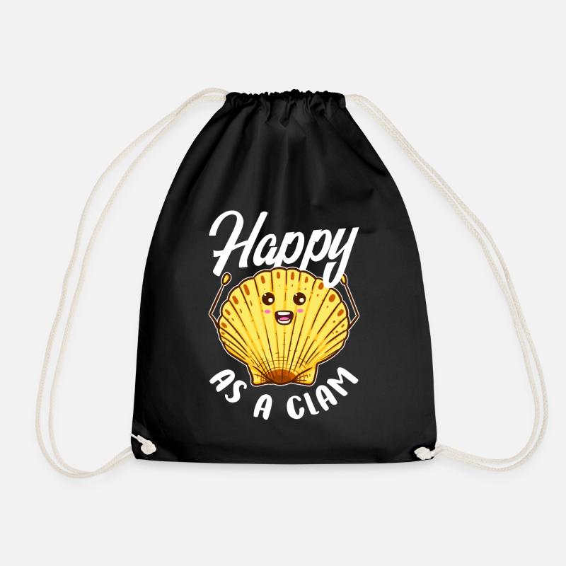 Heureux comme une palourde - Sac de sport léger - noir