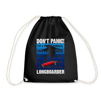 Lonagboarding Je suis un longboarder - Sac de sport léger - noir - Devant