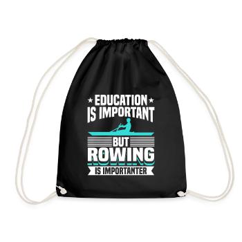 Rowing Is An Important Rower - Drawstring Bag - black - Front