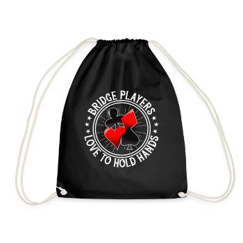 Jeu de cartes Bridge Player - Sac de sport léger - noir - Devant