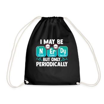 Nerd periodic table - Drawstring Bag - black - Front