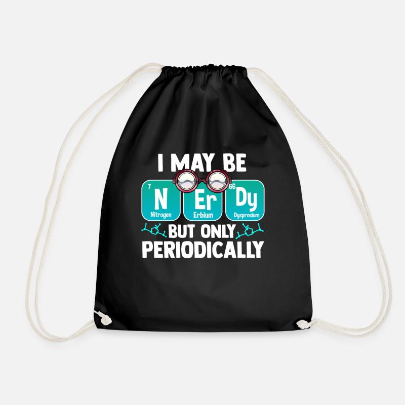 Nerd Periodensystem - Turnbeutel - Schwarz