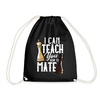 Chess players Chess - Drawstring Bag - black - Front