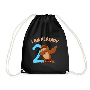 J’ai déjà 2 ans 2ème anniversaire - Sac de sport léger - noir - Devant