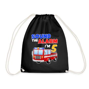 5ème anniversaire garçon 5 ans fils enfant - Sac de sport léger - noir - Devant