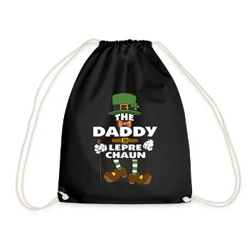 The Daddy Leprechaun St Patrick's Day - Drawstring Bag - black - Front