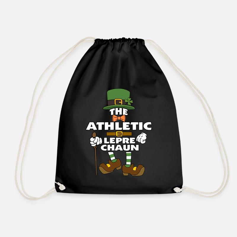 The Athletic Leprechaun St Patrick's Day - Turnbeutel - Schwarz