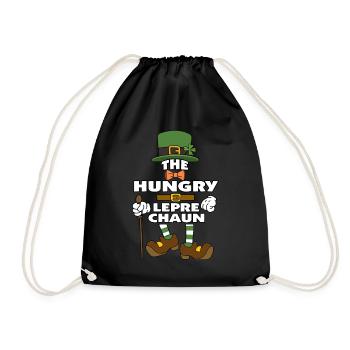 Le lutin affamé de la Saint-Patrick - Sac de sport léger - noir - Devant