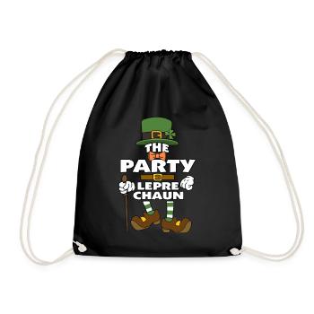 Le lutin de fête de la Saint-Patrick - Sac de sport léger - noir - Devant