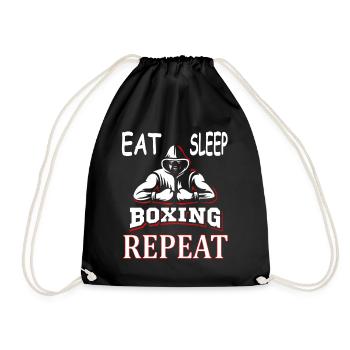 Boxing Boxing Match Boxing Trainer Boxer K.O. Gift Idea - Drawstring Bag - black - Front