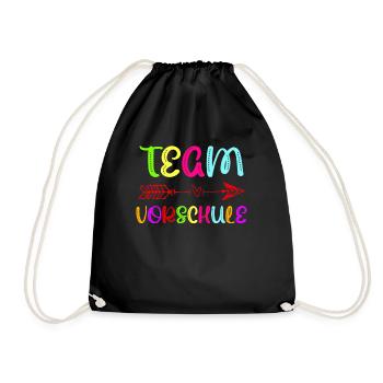 Vorschulkind Team Vorschule Einschulung - Turnbeutel - Schwarz - Vorne