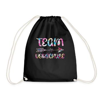 Vorschulkind Team Vorschule Einschulung - Turnbeutel - Schwarz - Vorne