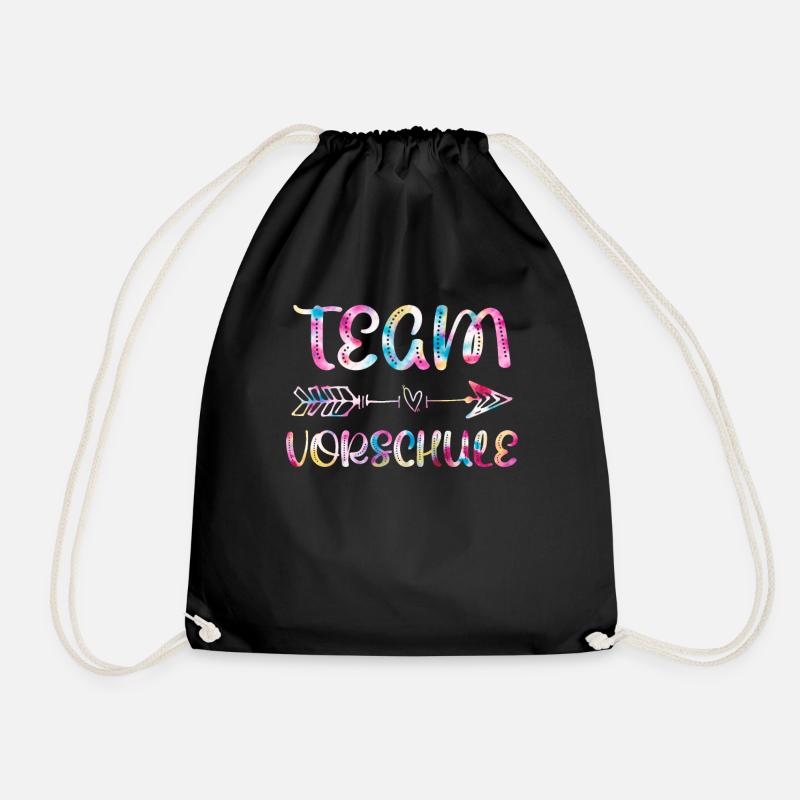 Vorschulkind Team Vorschule Einschulung - Turnbeutel - Schwarz