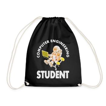 Computer Scientist Computer Science Student Program Gift - Drawstring Bag - black - Front