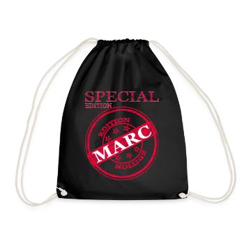 Je m’appelle Marc, je m’appelle Marc Idée cadeau spéciale - Sac de sport léger - noir - Devant