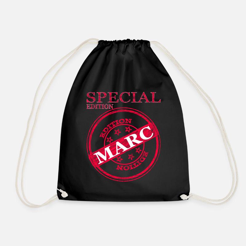Ich bin Marc ich heiße Marc Special Geschenkidee - Turnbeutel - Schwarz