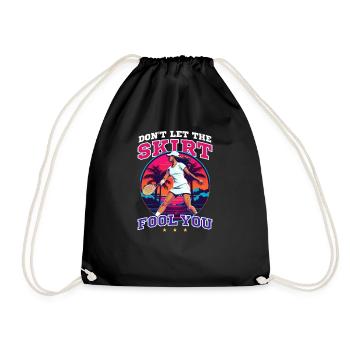 Joueur de tennis Ne laissez pas la jupe vous tromper - Sac de sport léger - noir - Devant