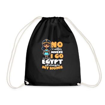 L’Egypte peu importe où aller l’Egypte à la maison - Sac de sport léger - noir - Devant