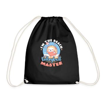 Beach Volleyball I'm The Beach Volleyball Master - Drawstring Bag - black - Front