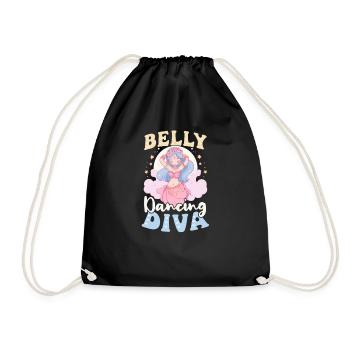 Bauchtanz Bauchtanz Diva - Turnbeutel - Schwarz - Vorne