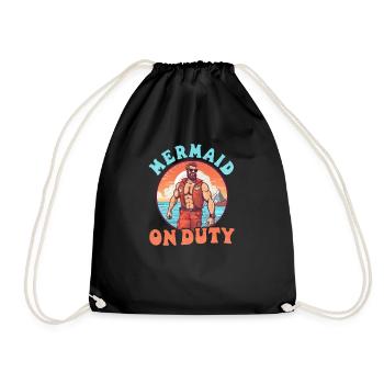 Sauveteur Sirène en service - Sac de sport léger - noir - Devant