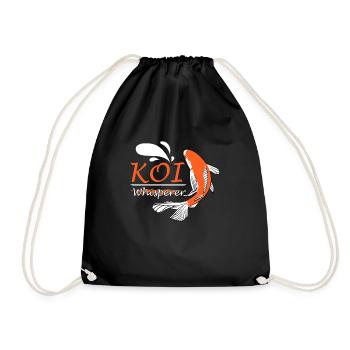 Koi Fish Japanese - Drawstring Bag - black - Front