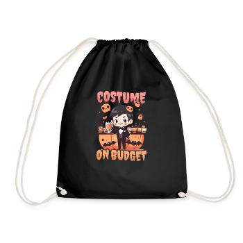 Halloween Barkeeper Costume On Budget - Drawstring Bag - black - Front