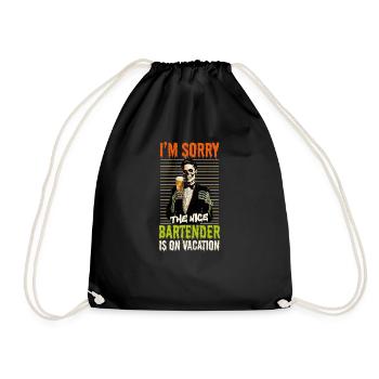 Halloween Barkeeper Désolé gentil Barman On - Sac de sport léger - noir - Devant