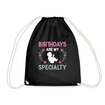 Doula infirmière sage-femme - Sac de sport léger - noir - Devant