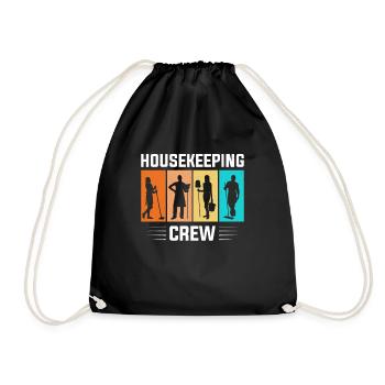 Week of Appreciation for Housekeeping - Drawstring Bag - black - Front