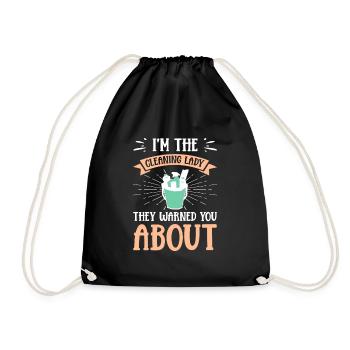 Week of Appreciation for Housekeeping - Drawstring Bag - black - Front