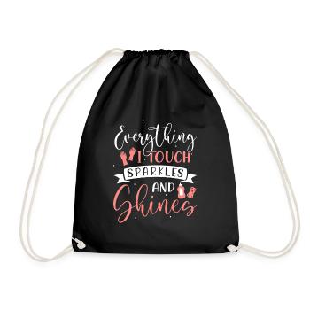 Week of Appreciation for Housekeeping - Drawstring Bag - black - Front