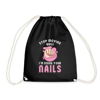 Nail Tech Manucure Technicienne des ongles - Sac de sport léger - noir - Devant