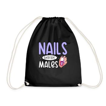 Nail Tech Manucure Technicienne des ongles - Sac de sport léger - noir - Devant