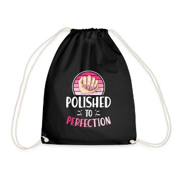 Nail Tech Manucure Prothésiste ongulaire - Sac de sport léger - noir - Devant